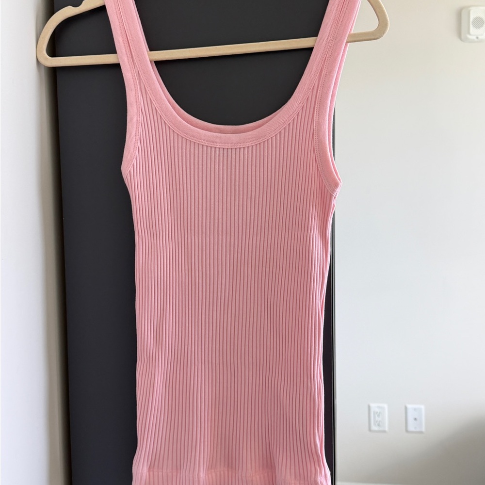 Pink Ribbed Tank Top - Picture 6 of 6